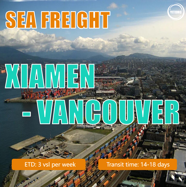 Sea Shipping From Xiamen To Vancouver, Canada